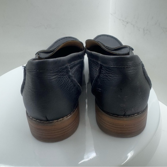 Skechers leather air-cooled memory foam black loafers size 9 - Picture 3 of 8